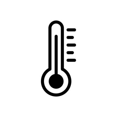 termometre vektör glifleri düz simge