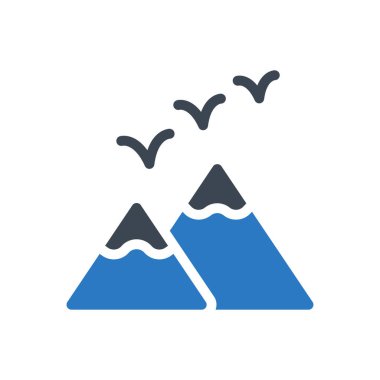 kuşlar vektör renk simgesi