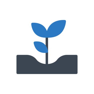 bahçe vektörü renk simgesi