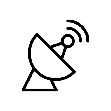 anten vektörü ince çizgi simgesi