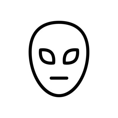 canavar vektör ince çizgi simgesi