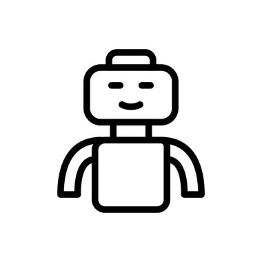 Bilim vektörü ince çizgi simgesi