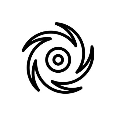 boşluk vektörü ince çizgi simgesi