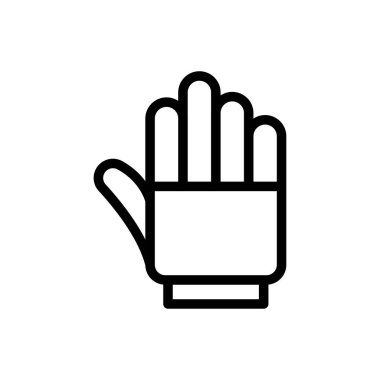 El vektörü ince çizgi simgesi