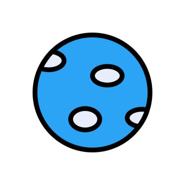 dünya vektörü düz renk simgesi