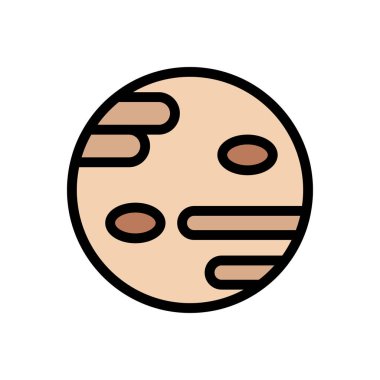 toprak vektörü düz renk simgesi