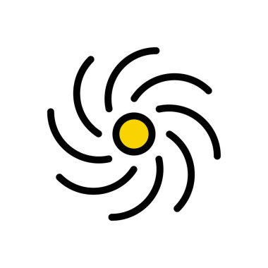 uzay vektörü düz renk simgesi