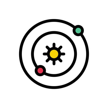 radar vektörü düz renk simgesi