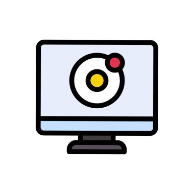 evren vektörü düz renk simgesi