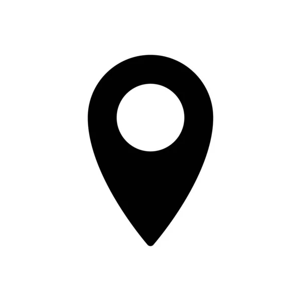 Location Vector Glyph Flat Icon — Stock Vector