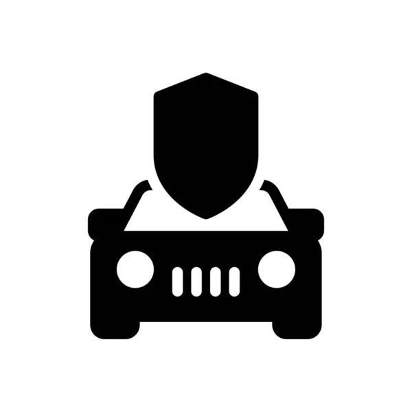 Ikona Vektorového Glyfu Taxi Plochá — Stockový vektor