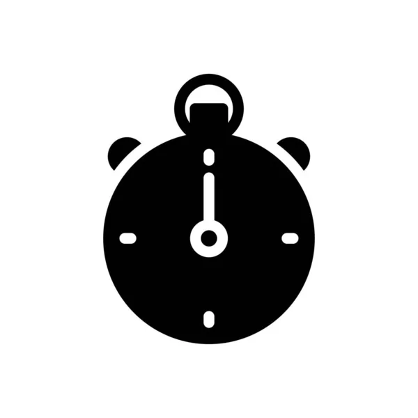 Alarme Vecteur Glyphe Plat Icône — Image vectorielle