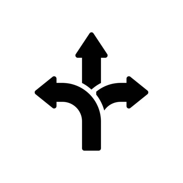 Иконка Дорожного Векторного Глифа — стоковый вектор