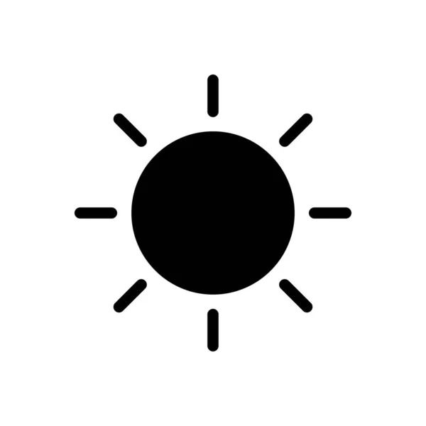 Summer Vector Glyph Flat Icon — Stock Vector