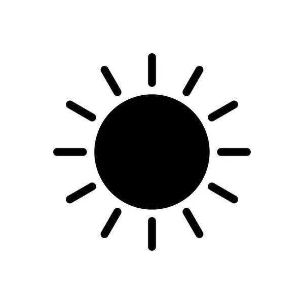 Weather Vector Glyph Flat Icon — Stock Vector