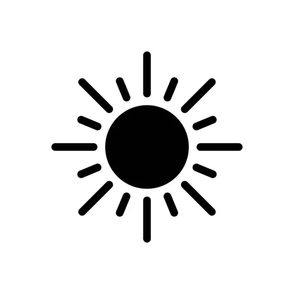 Shine Vector Glyph Flat Icon — Stock Vector