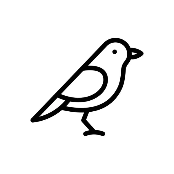 Птахи Вектор Тонка Лінія Значок — стоковий вектор