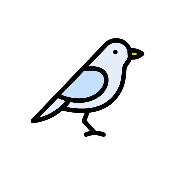Иконка Векторного Цвета Птиц — стоковый вектор