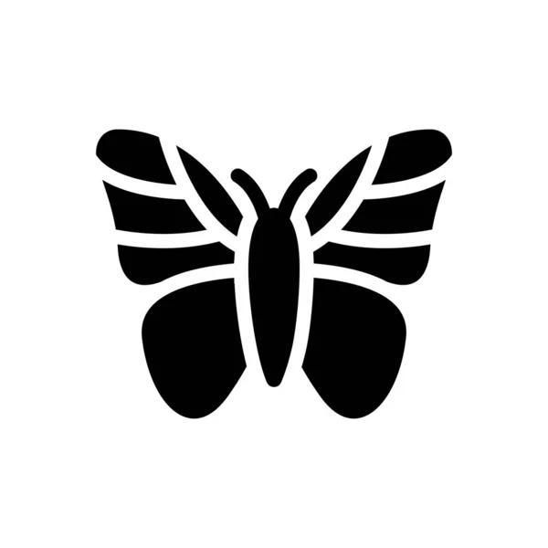 Insecto Vector Glifo Plano Icono — Archivo Imágenes Vectoriales