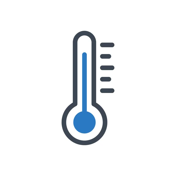 Thermomètre Vecteur Glyphe Couleur Icône — Image vectorielle