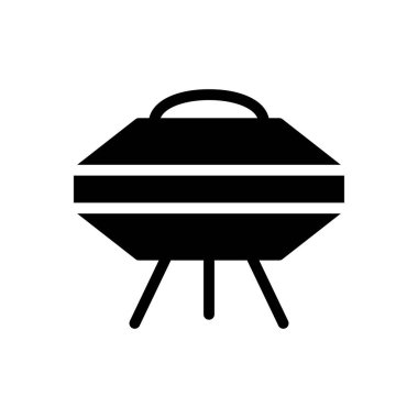 Uzay gemisi vektör simgesi düz simgesi