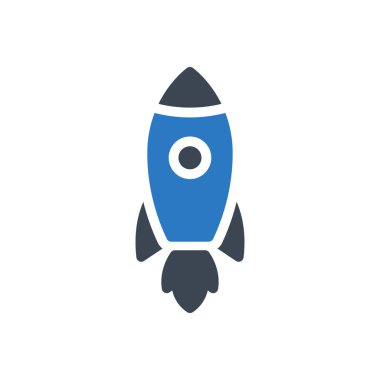 roket vektör renk simgesi