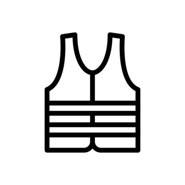 Güvenlik vektörü ince çizgi simgesi