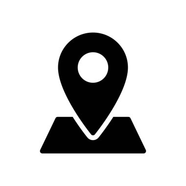 konum vektörü düz simge