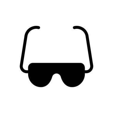 Göz giyimi vektör simgesi düz simge