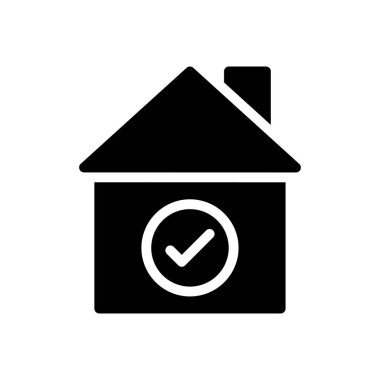 Güvenli vektör simgesi düz simgesi