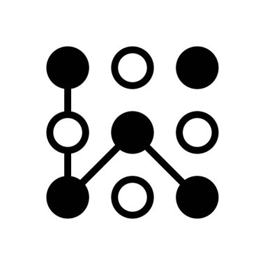 örüntü vektör düz simgesi