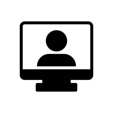 profil vektörü düz simgesi