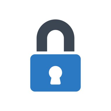 güvenlik vektörü renk simgesi