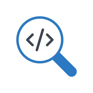 programlama vektörü renk simgesi