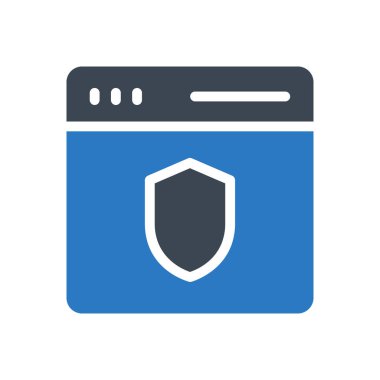 güvenlik vektörü renk simgesi