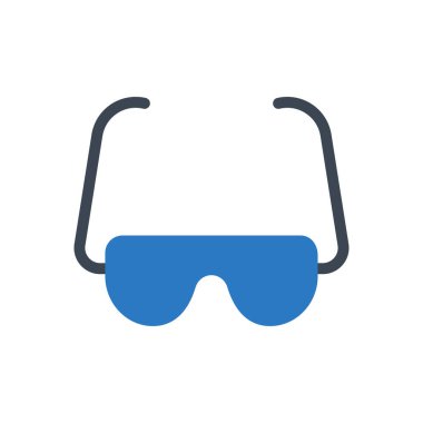 göz giyimi vektör kabartma renk simgesi