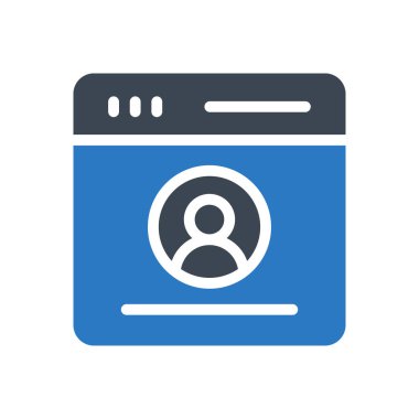 profil vektör renk simgesi