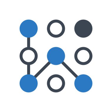 örüntü vektör renk simgesi