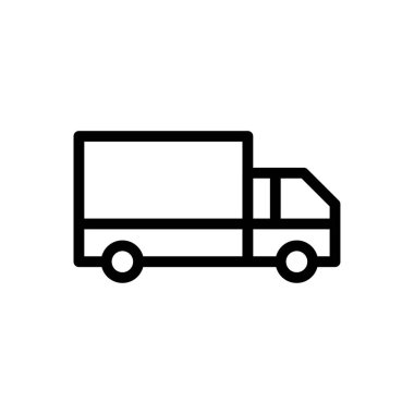 dağıtım vektörü ince çizgi simgesi