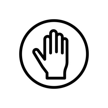 blok vektör ince çizgi simgesi