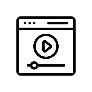 oyuncu vektörü ince çizgi simgesi