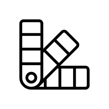 renk vektörü ince çizgi simgesi