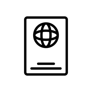 id vektör ince çizgi simgesi