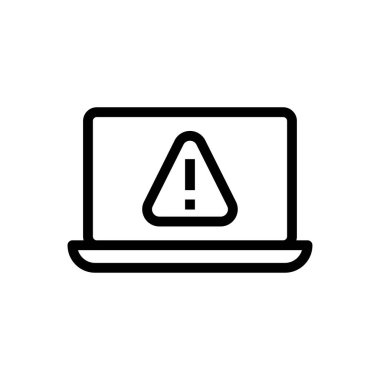 hata vektörü ince çizgi simgesi