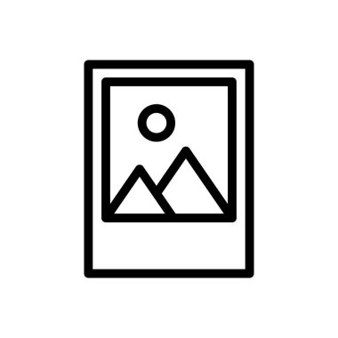 albüm vektörü ince çizgi simgesi