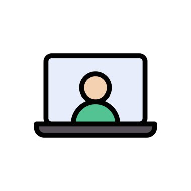 hesap vektörü düz renk simgesi