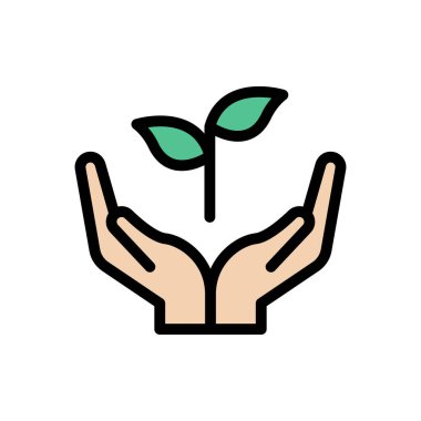 Koruma vektörü düz renk simgesi