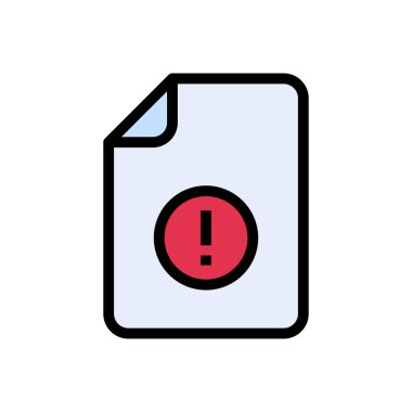 Hata vektörü düz renk simgesi