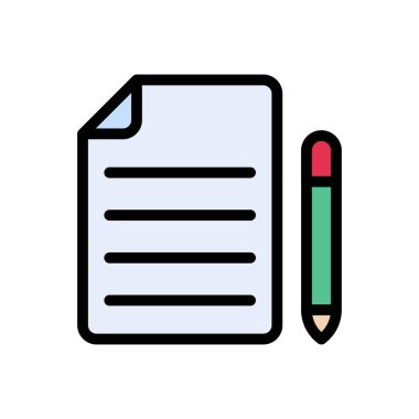 dosya vektörü düz renk simgesi