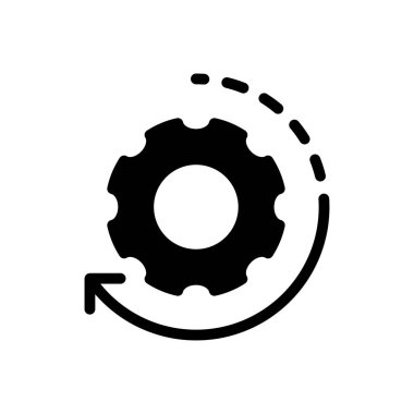 vektör glyph düz simgesini yapılandır